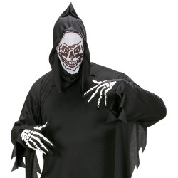 Rukavice Skeleton s čiernym potlačou